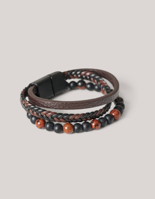 Armb&auml;nder Set Braun SHOEBY ACCESSOIRES