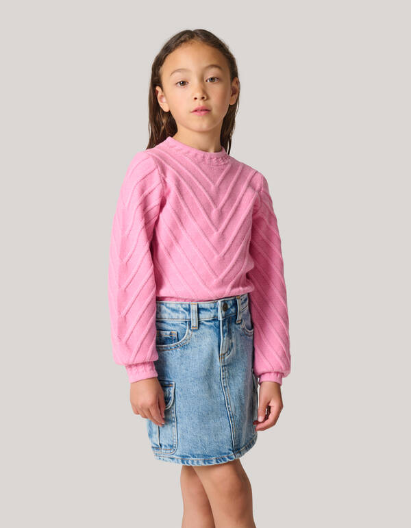 Diagonaler Pullover Rosa SHOEBY GIRLS