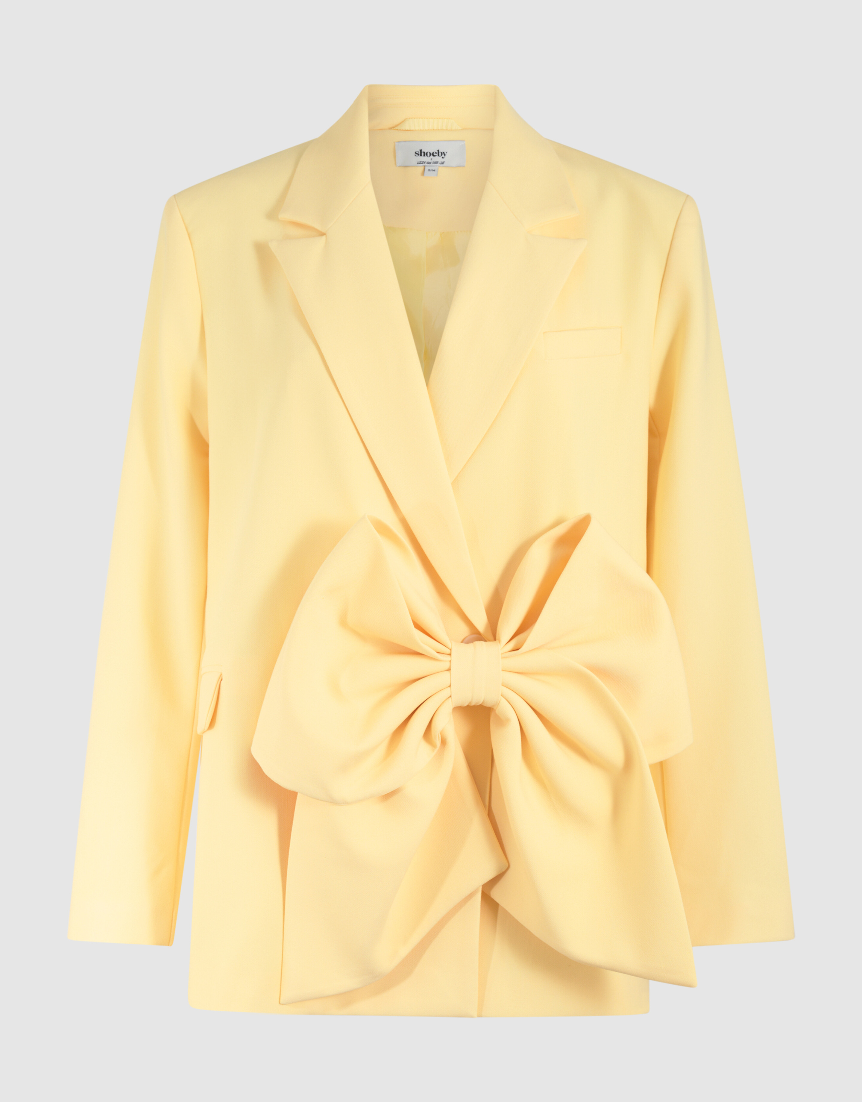 Übergroßer Blazer mit Schleife Hellgelb von Lizzy SHOEBY WOMEN