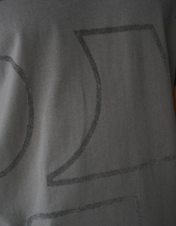 Flock Line Artwork T-shirt Dunkelgr&uuml;n SHOEBY MEN