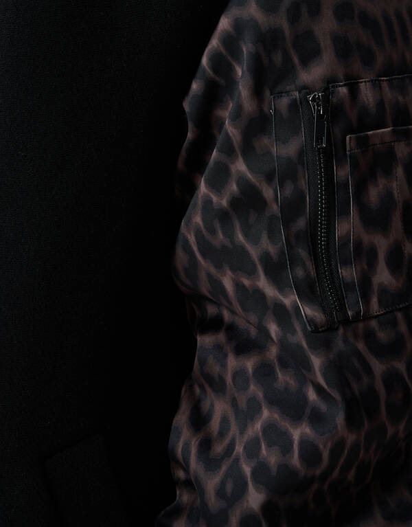 Jacquard Combi Bomberjacke Schwarz SHOEBY WOMEN