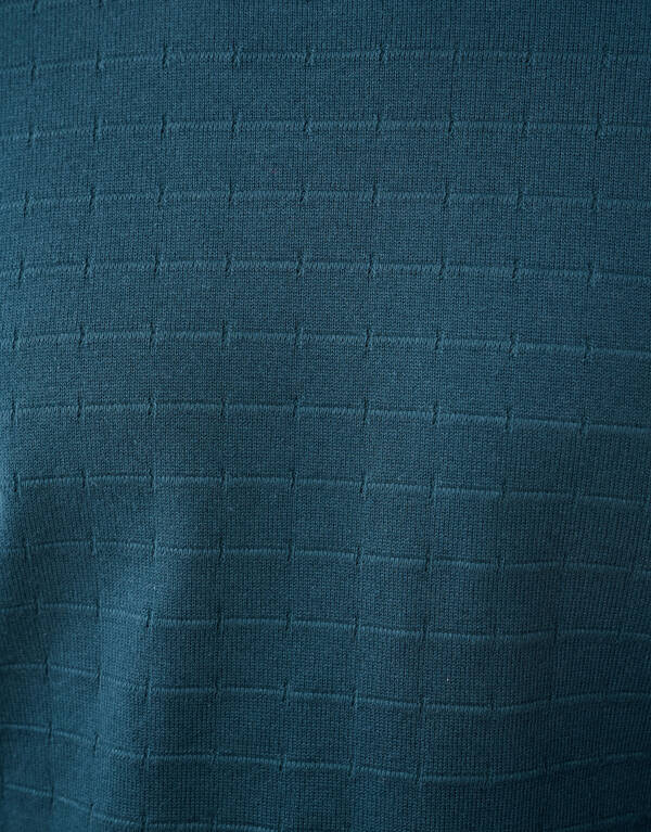 Strukturierter Strickpullover Dunkelgr&uuml;n SHOEBY MEN