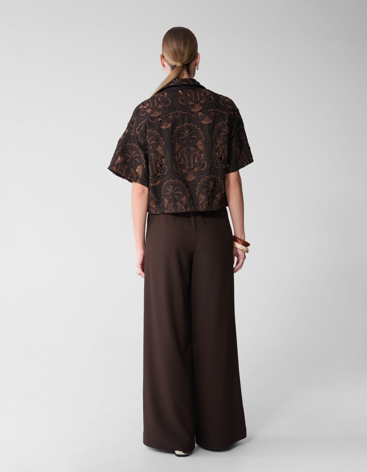 Stickbluse Dunkelbraun von Mieke SHOEBY WOMEN