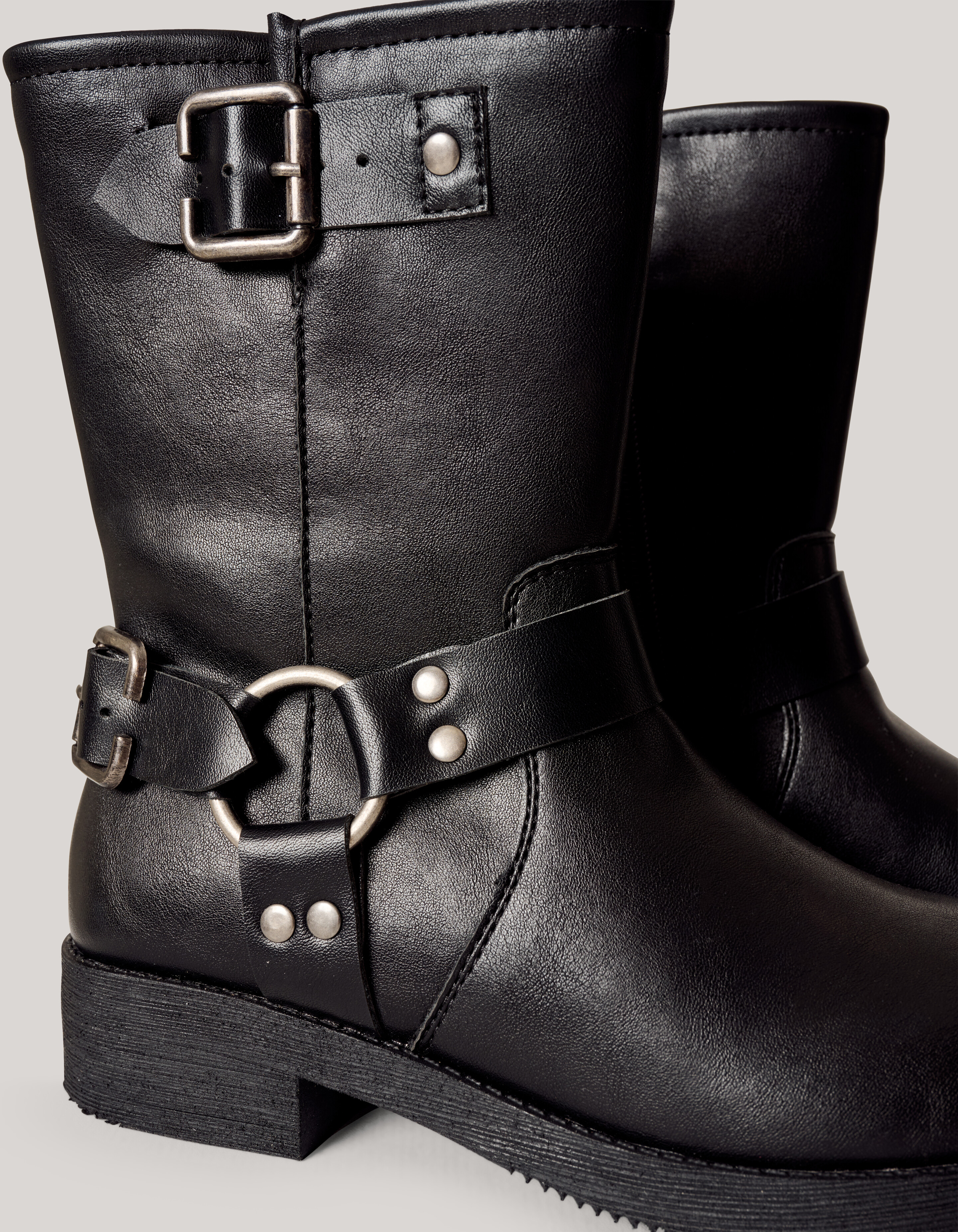 Biker-Stiefel Schwarz SHOEBY SHOES