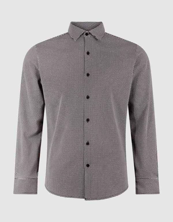 Bedrucktes Logo-Hemd, gebrochenes Wei&szlig; SHOEBY MEN