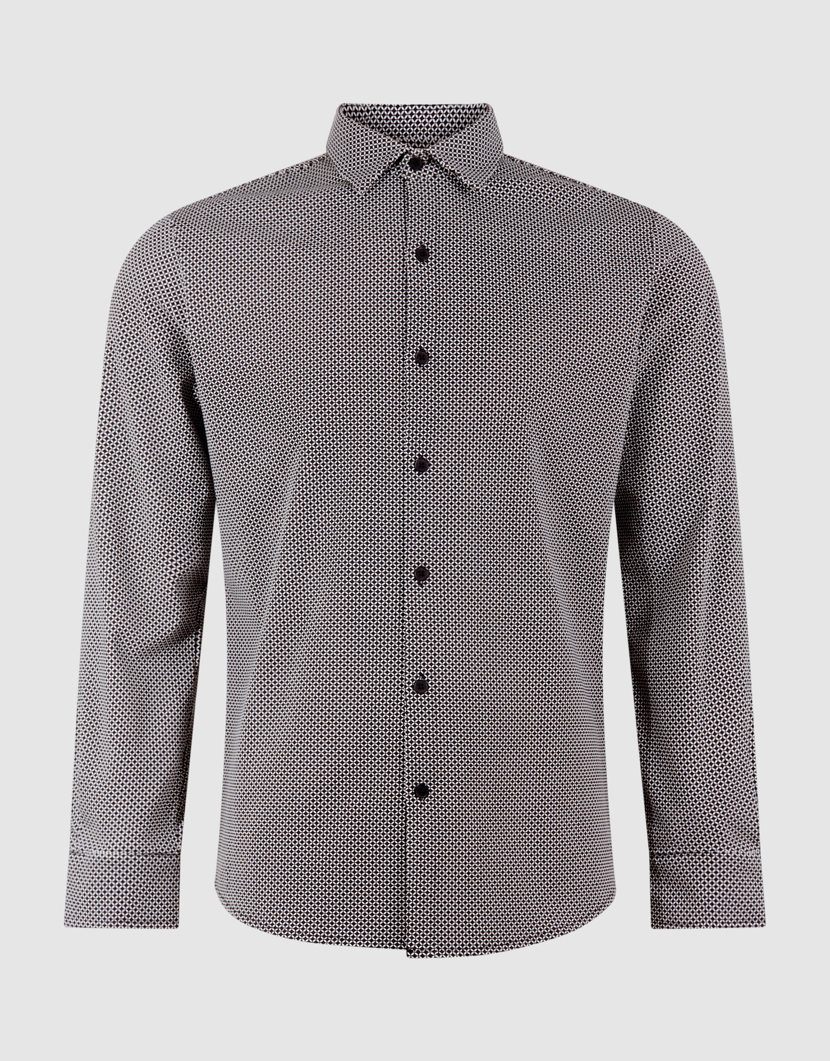 Bedrucktes Logo-Hemd, gebrochenes Wei&szlig; SHOEBY MEN