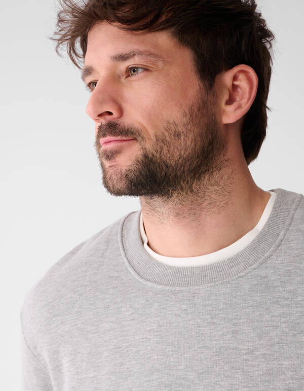 Rib Spark Sweater Hellgrau SHOEBY MEN