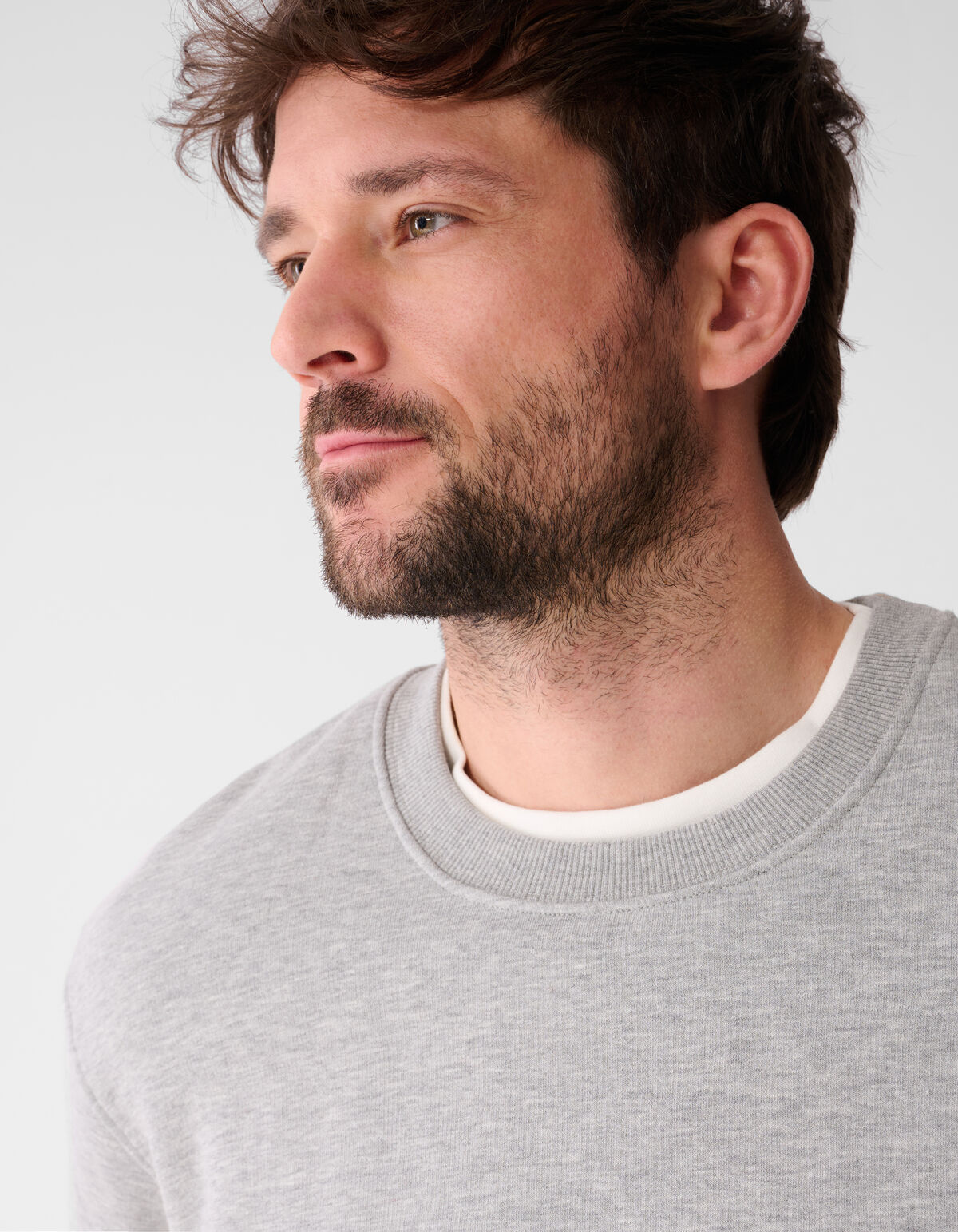 Rib Spark Sweater Hellgrau SHOEBY MEN