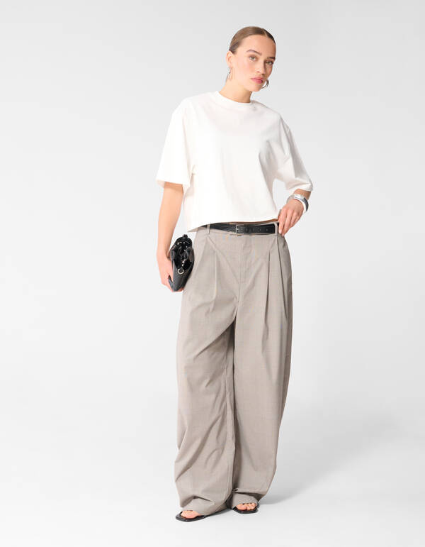 Ruiten Barrel Passende Hose Hellgrau SHOEBY WOMEN