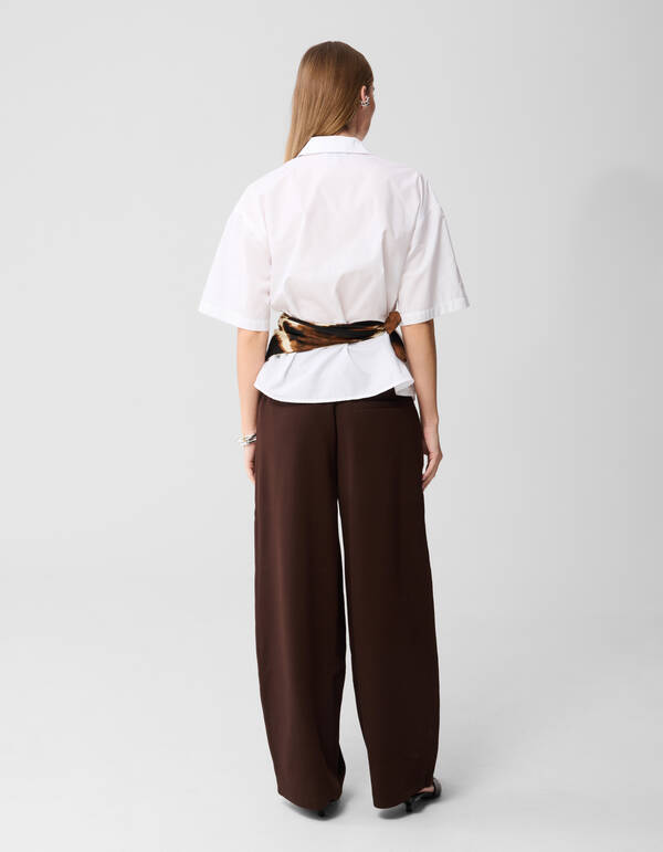 Clean Jogger Hose Dunkelbraun SHOEBY WOMEN