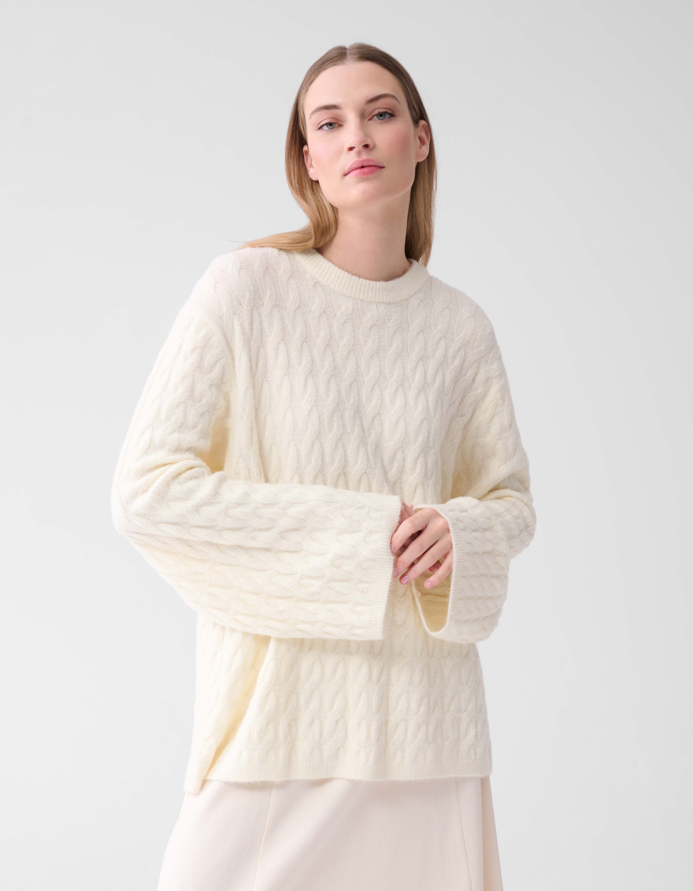Kabelpullover Off White von Lonneke SHOEBY WOMEN