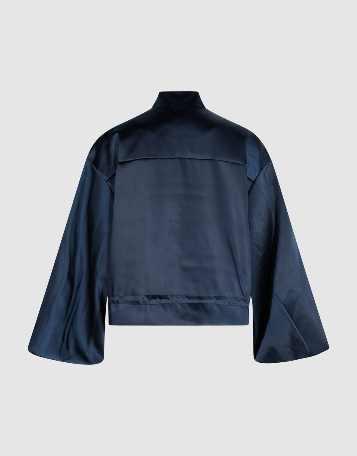Oversized Heavy Satin Bomber Donkerblauw SHOEBY WOMEN