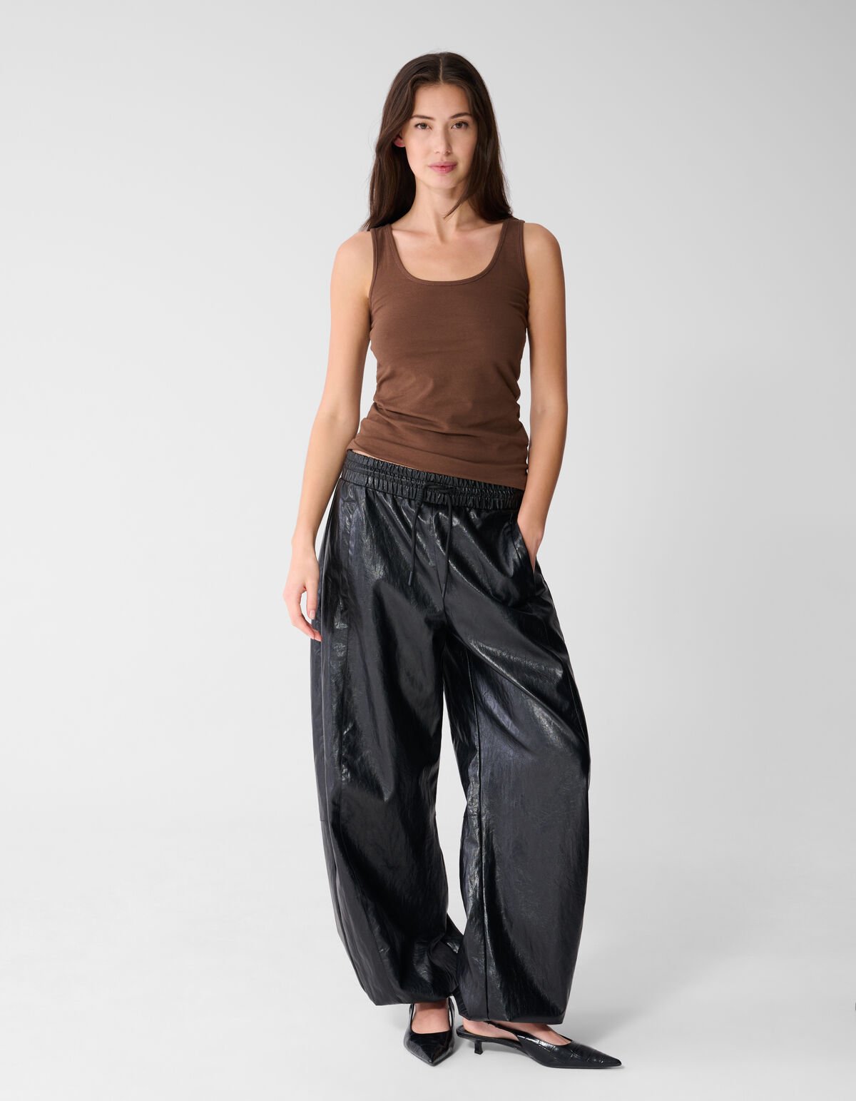 Basic Tanktop Hellbraun SHOEBY WOMEN