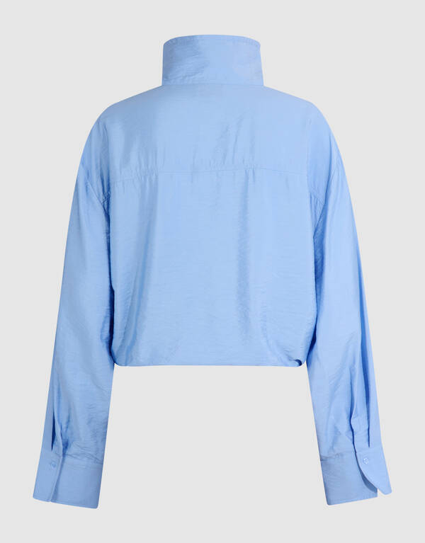 Bluse mit Kordelzug Blau SHOEBY WOMEN