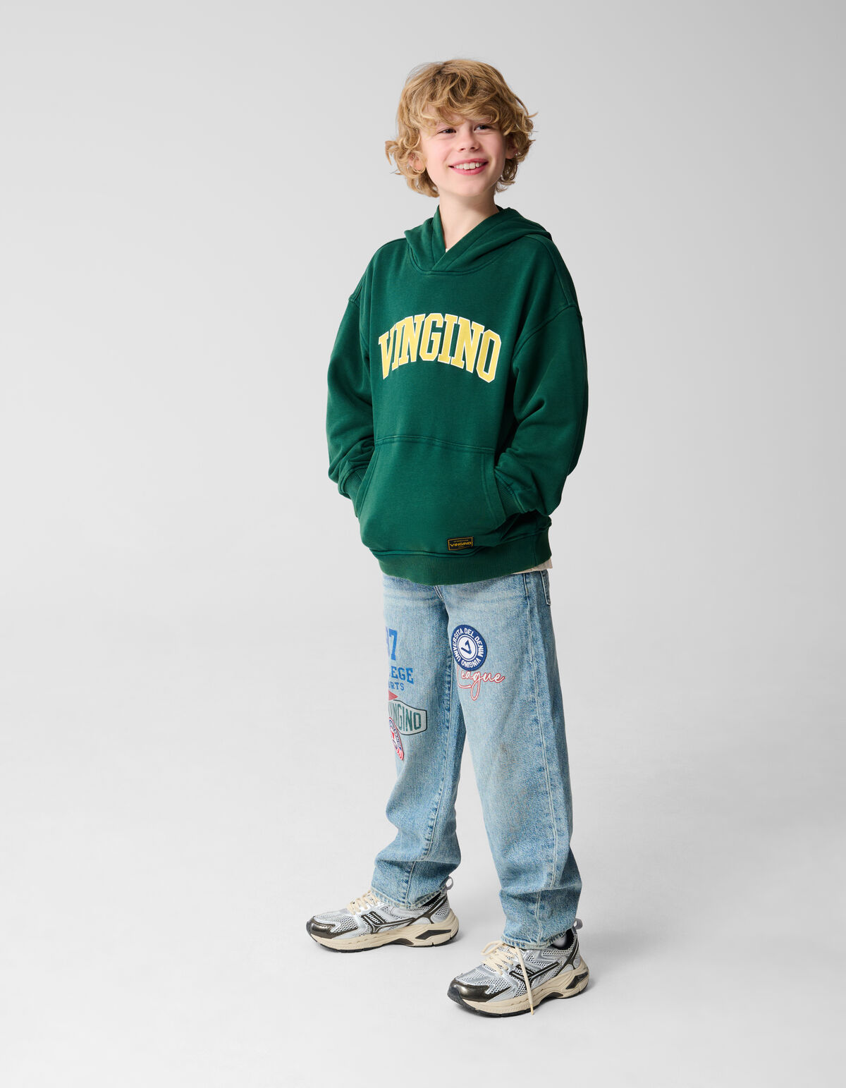 Hoodie Dunkelgrün Shoeby X Vingino SHOEBY BOYS