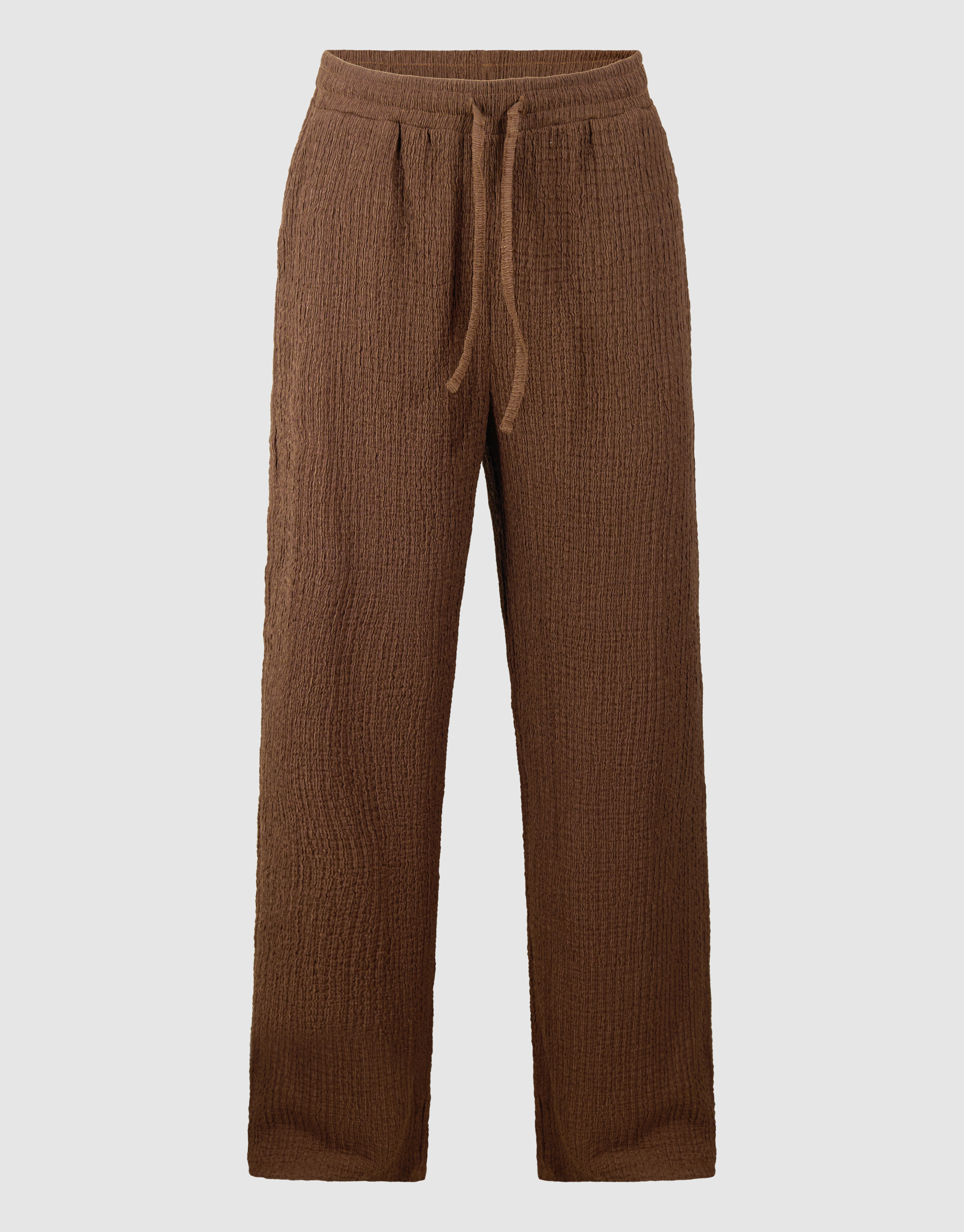 Crinkle Wide-Leg-Hose Braun SHOEBY WOMEN