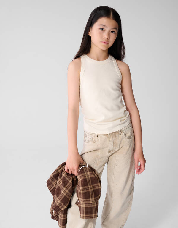 Basic-Tanktop Cremewei&szlig; SHOEBY GIRLS