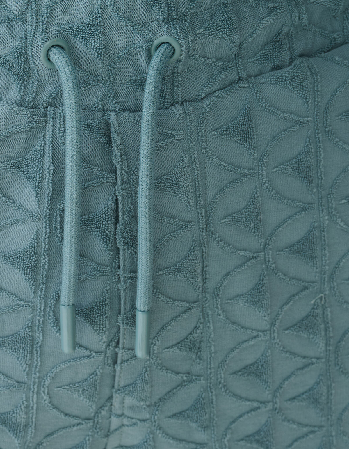 Logo-Frottee-Shorts Dunkelgr&uuml;n SHOEBY MEN
