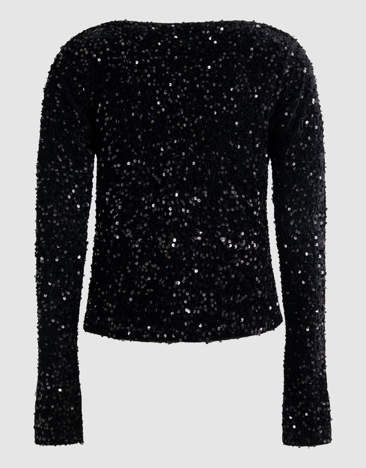 Pailletten-Wasserfall-Top Schwarz SHOEBY WOMEN