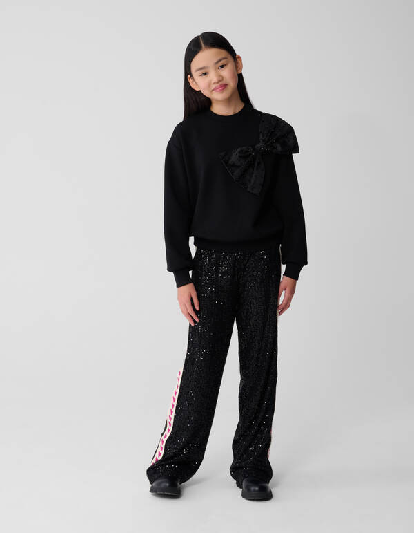 Big Strik Pullover Schwarz SHOEBY GIRLS