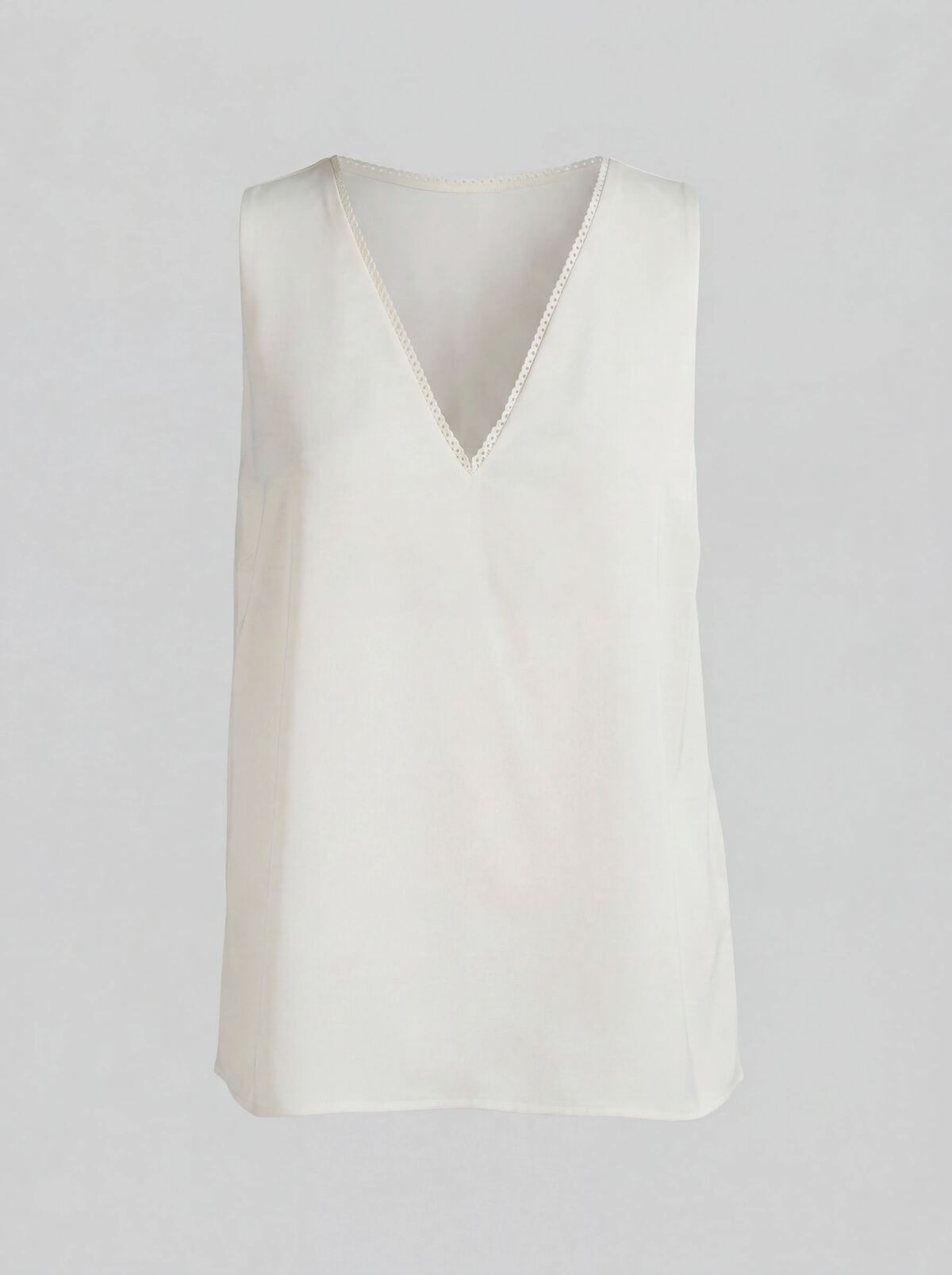 Satin-Top in gebrochenem Wei&szlig; SHOEBY WOMEN