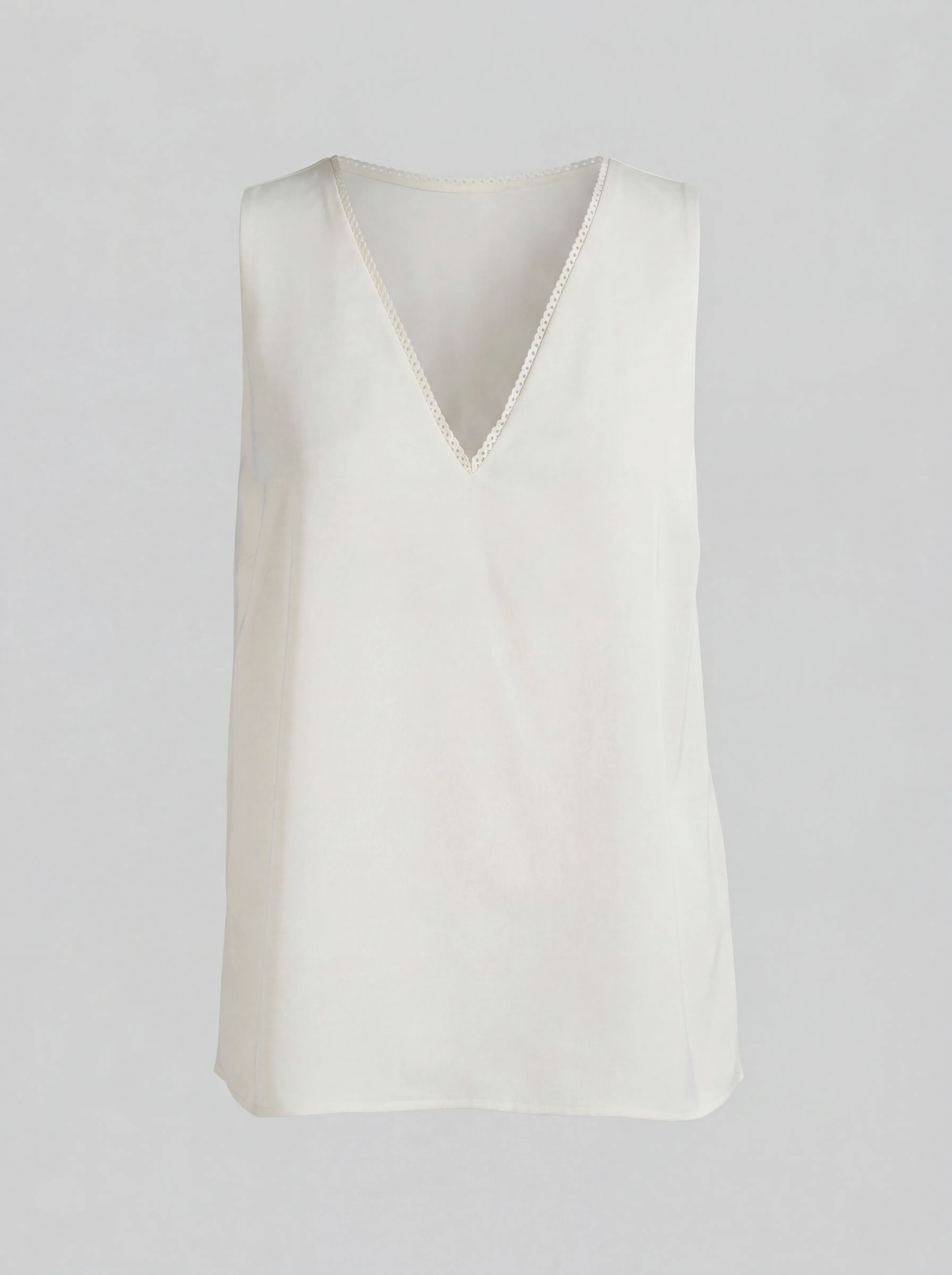 Satin-Top in gebrochenem Wei&szlig; SHOEBY WOMEN