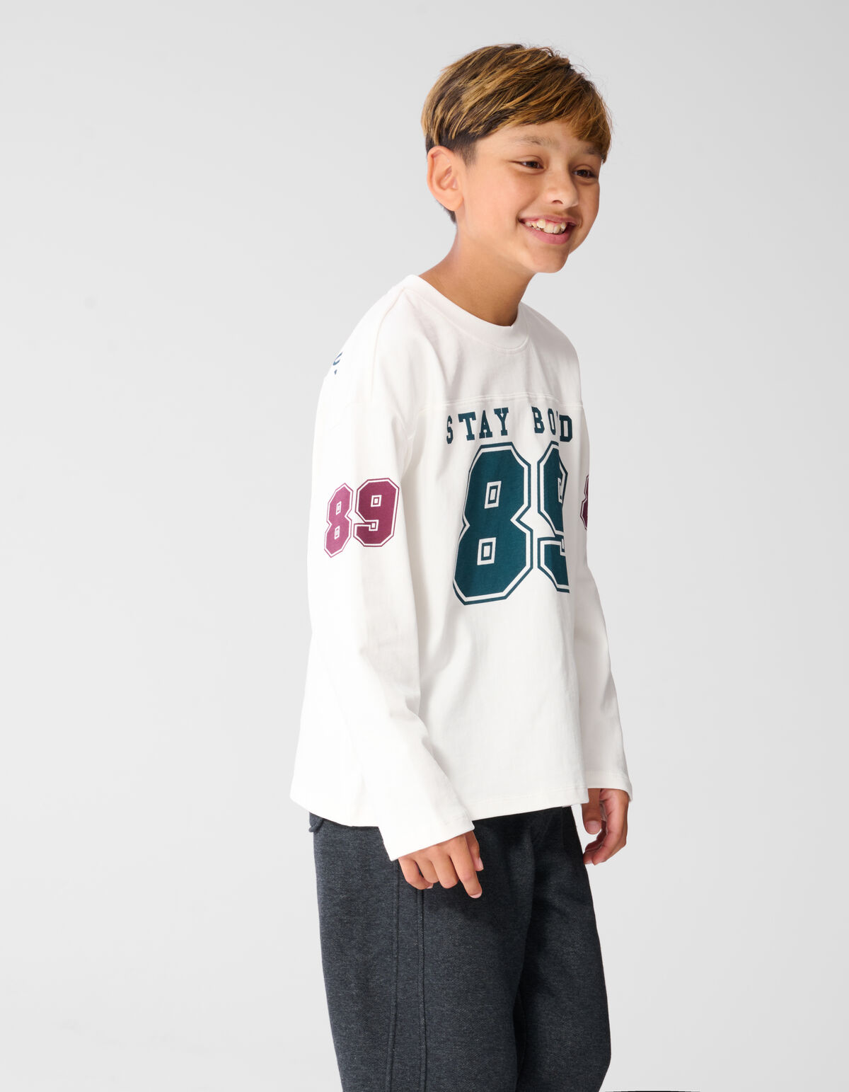 89 Artwork Sport Longsleeve Wit SHOEBY BOYS