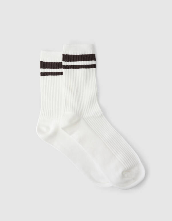 Sportliche Streep-Socken Braun SHOEBY ACCESSOIRES