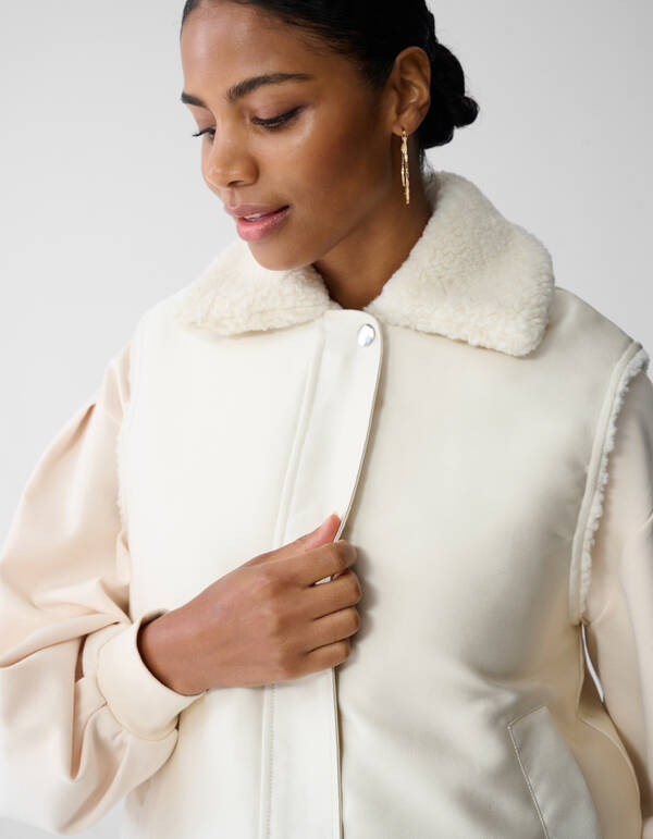 Wendbare Weste in gebrochenem Wei&szlig; von Fred SHOEBY WOMEN