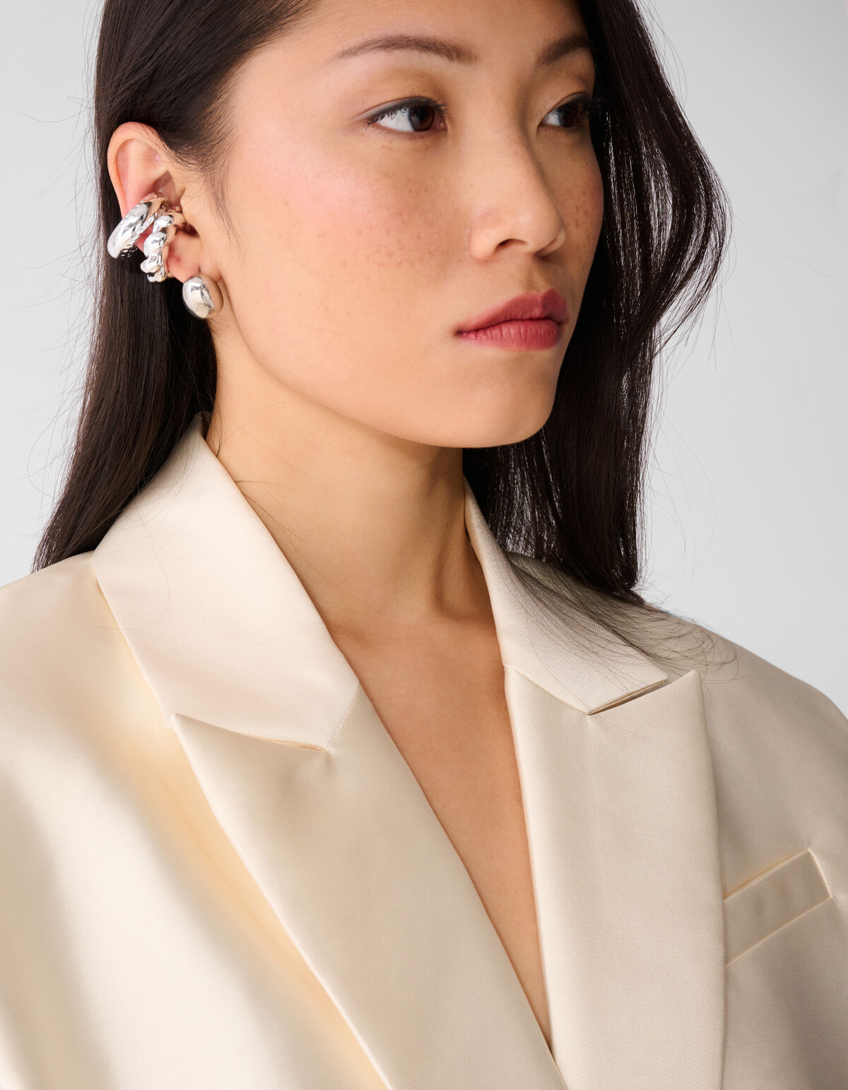 Oversized-Blazer ohne &Auml;rmel, gebrochenes Wei&szlig; SHOEBY WOMEN