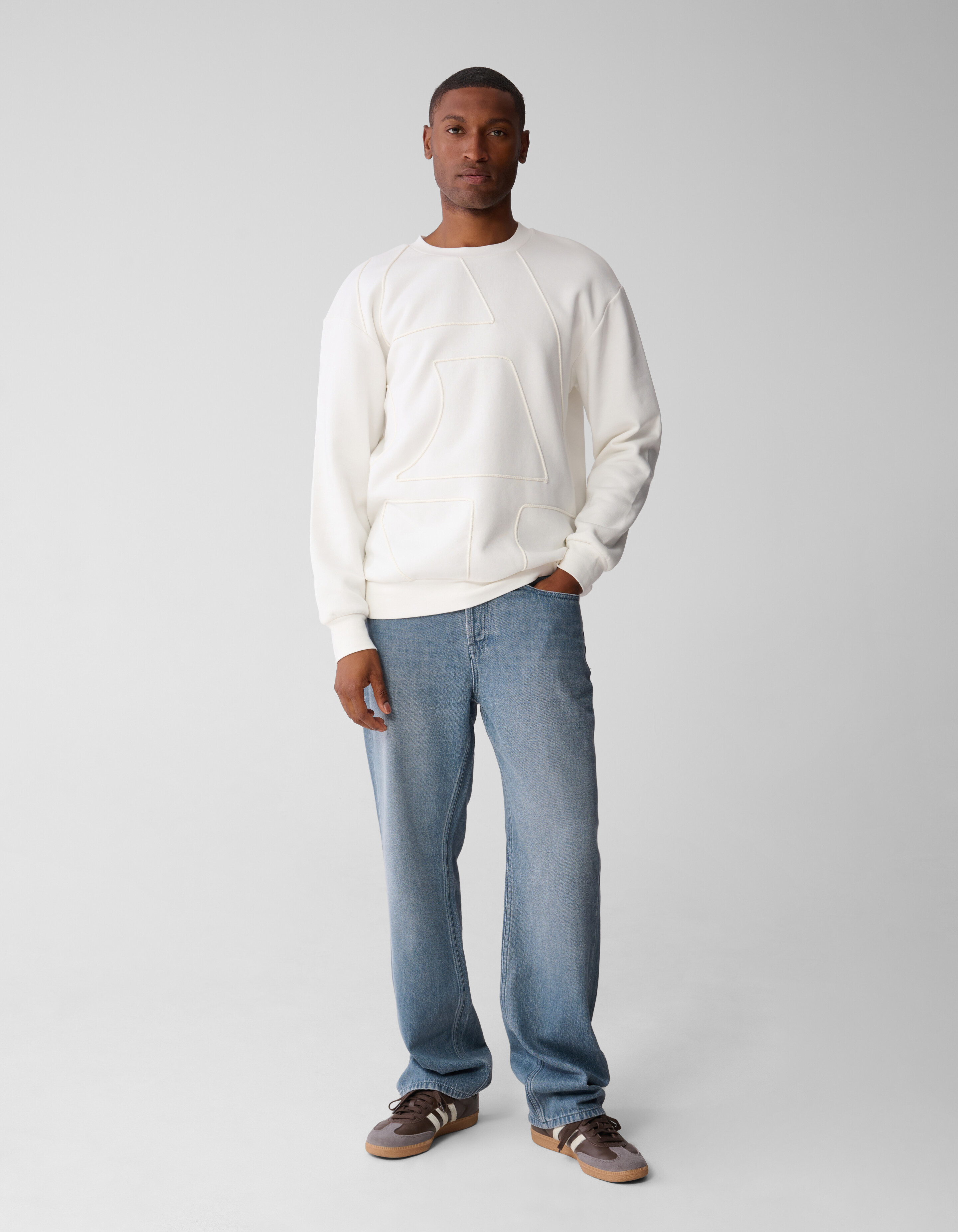 Cord Artwork Pullover Off White SHOEBY MEN