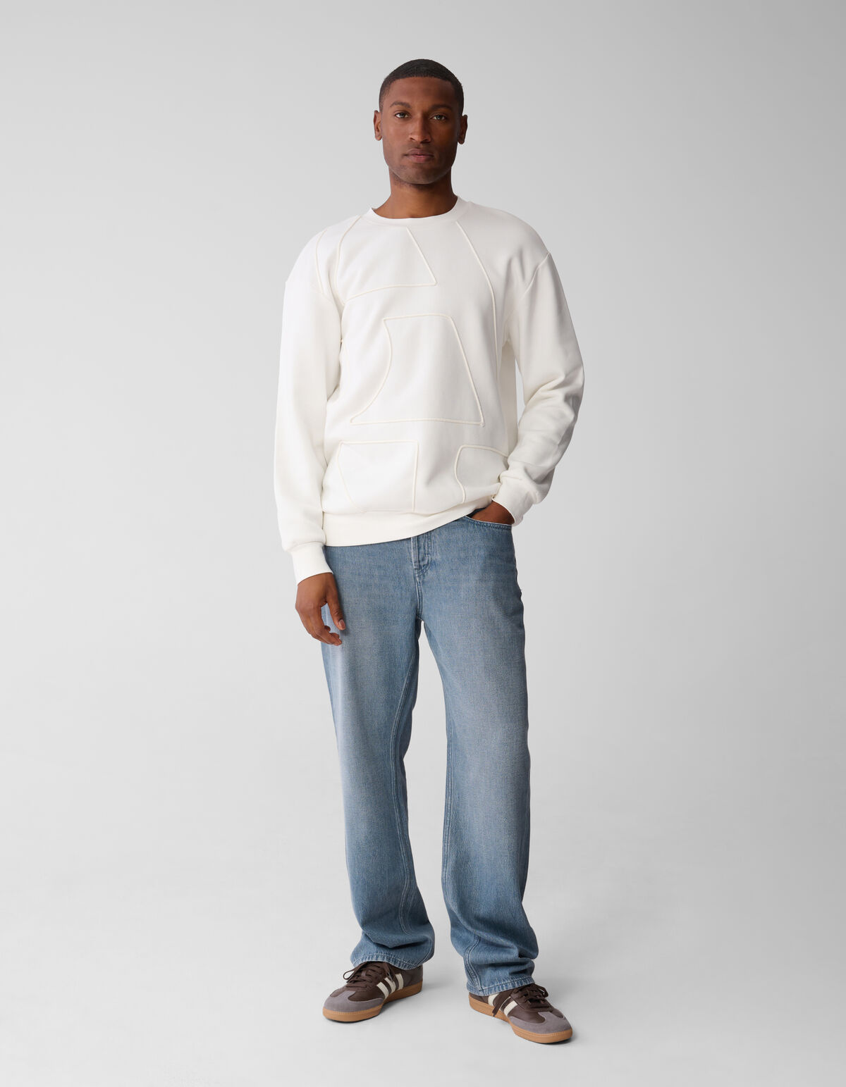 Cord Artwork Pullover Off White SHOEBY MEN