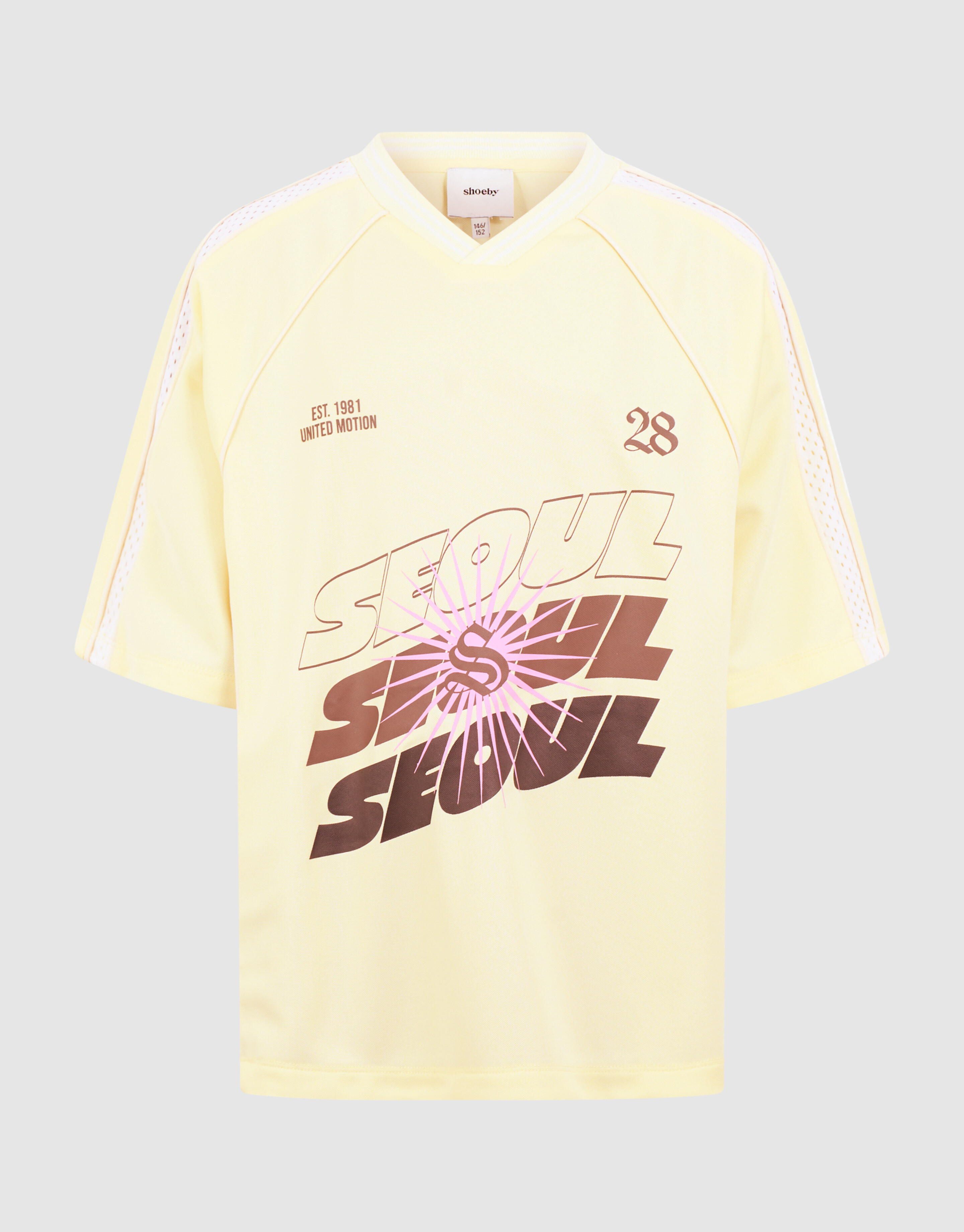 Seoul Baseball-T-Shirt Hellgelb SHOEBY GIRLS
