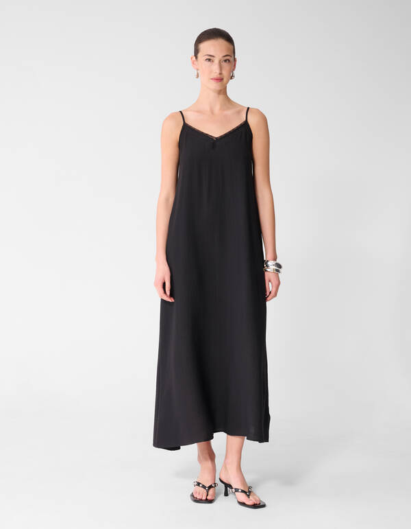 Maxikleid aus Spitze Schwarz SHOEBY WOMEN