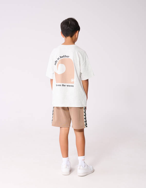 Welle Kurz Taupe SHOEBY BOYS