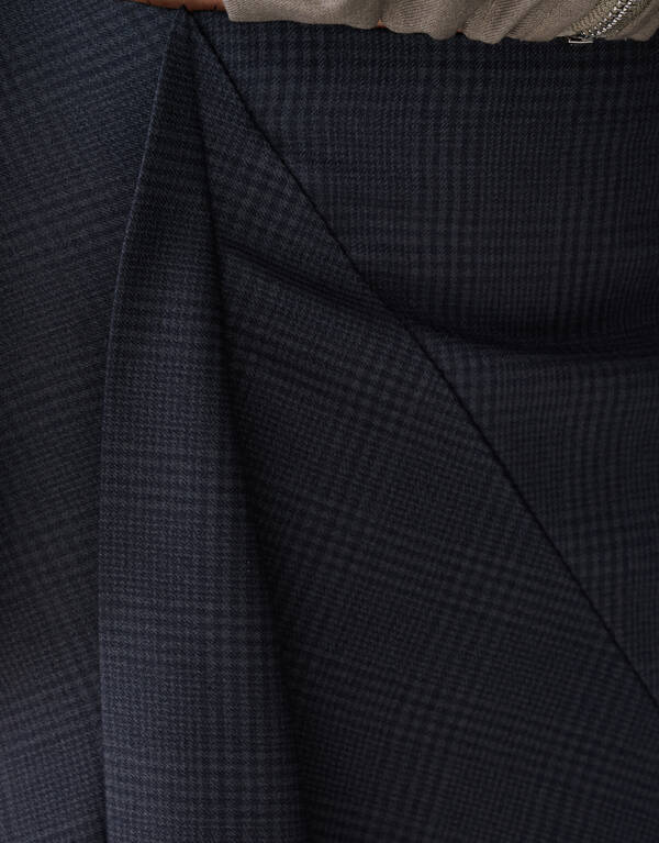 Maxirock mit Karomuster Dunkelgrau SHOEBY WOMEN