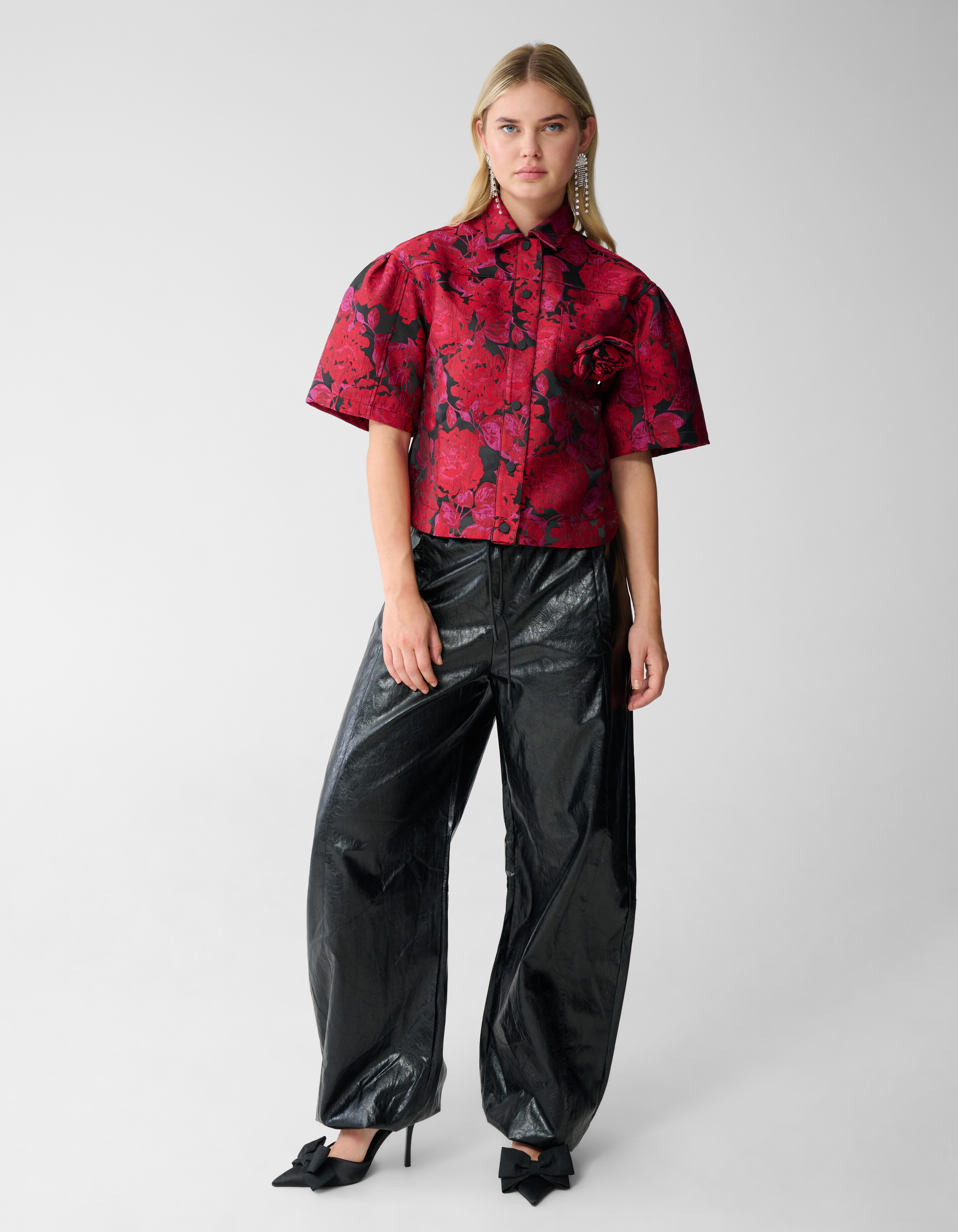 Vegane Lederhose Barrel Fit Schwarz SHOEBY WOMEN
