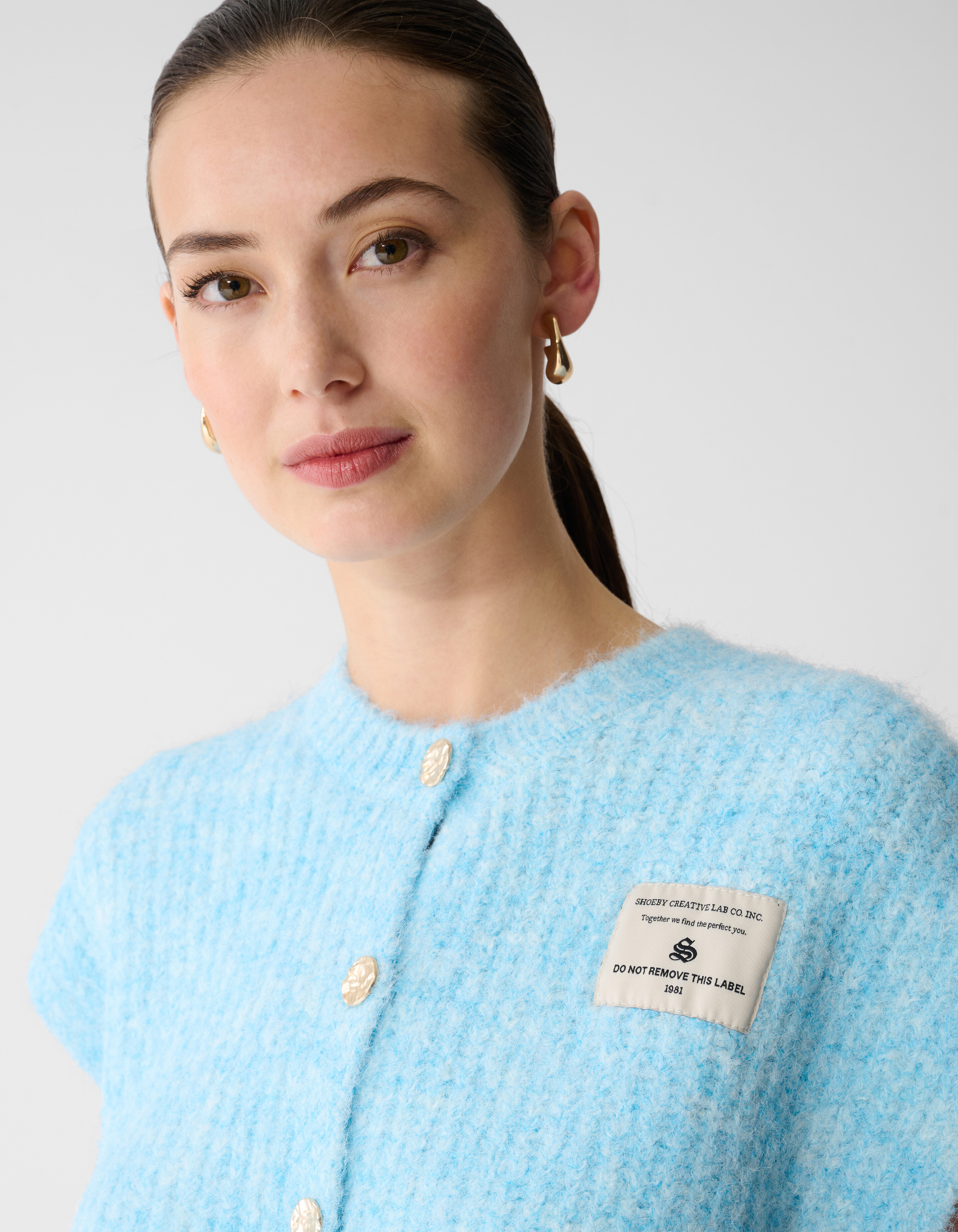 Flauschige Weste Hellblau SHOEBY WOMEN