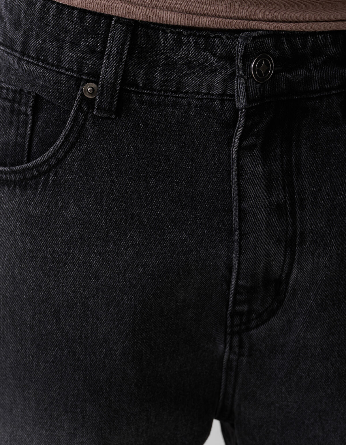 Baggy Fit Jeans Dunkelgrau L33 SHOEBY MEN