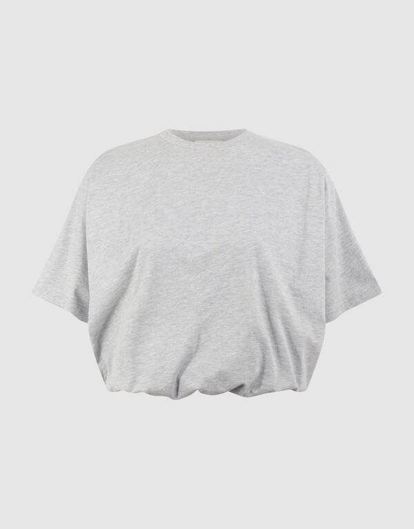 Oversized Ballon-T-Shirt Hellgrau SHOEBY WOMEN