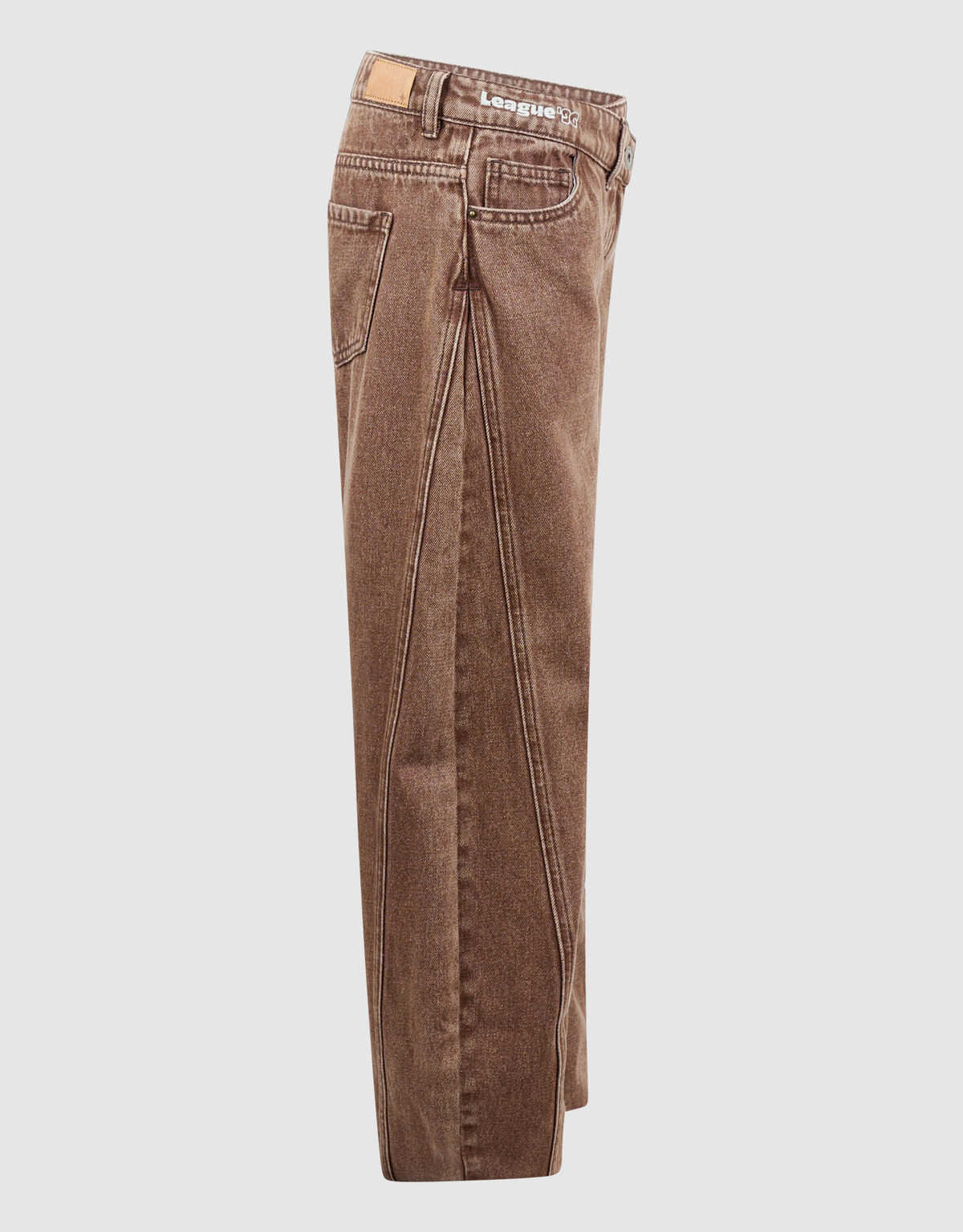Asymmetrische Barrel-Fit-Jeans, Braun SHOEBY GIRLS