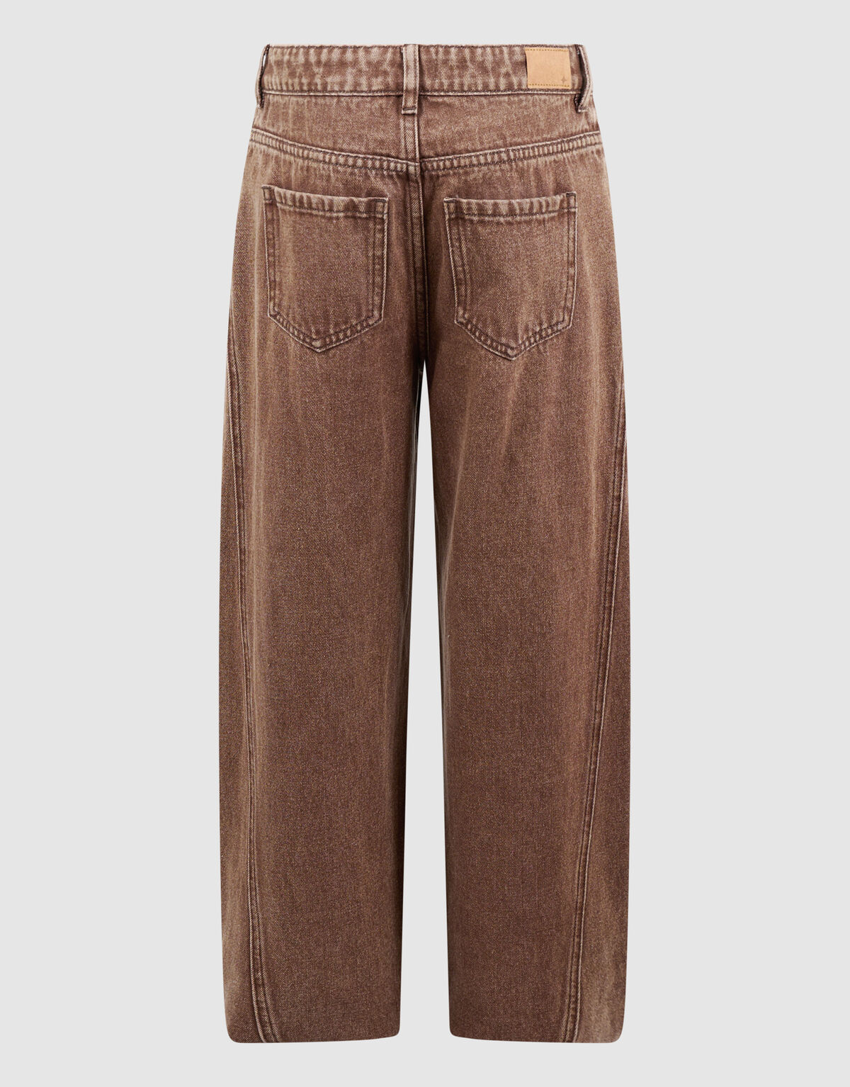 Asymmetrische Barrel-Fit-Jeans, Braun SHOEBY GIRLS