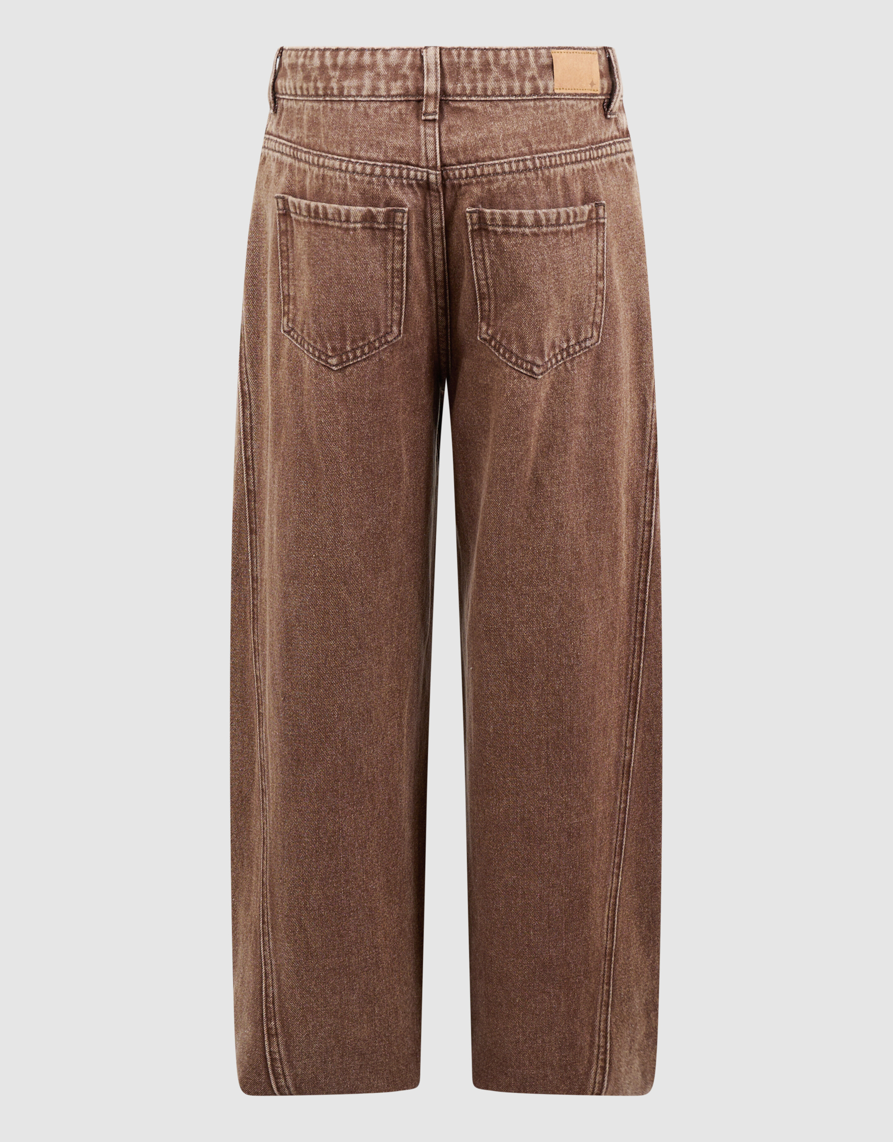Asymmetrische Barrel-Fit-Jeans, Braun SHOEBY GIRLS