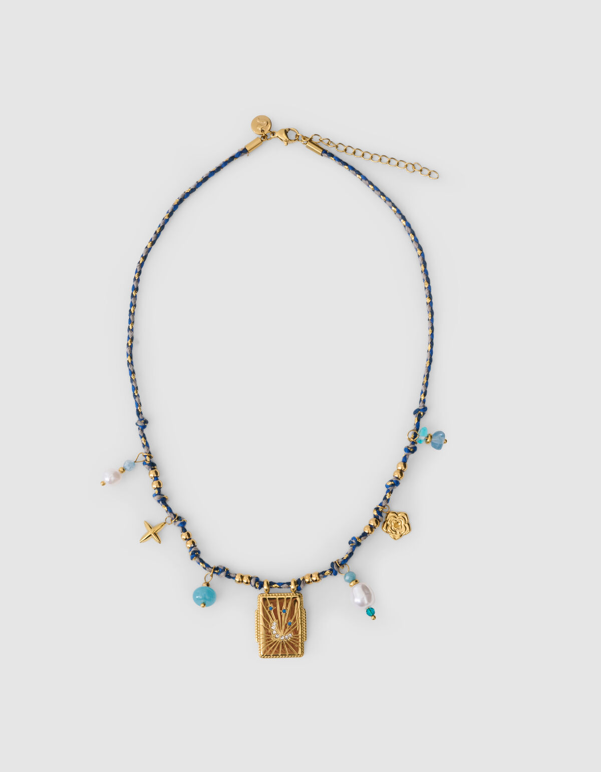 Seil-Anh&auml;nger-Kette Blau SHOEBY ACCESSOIRES