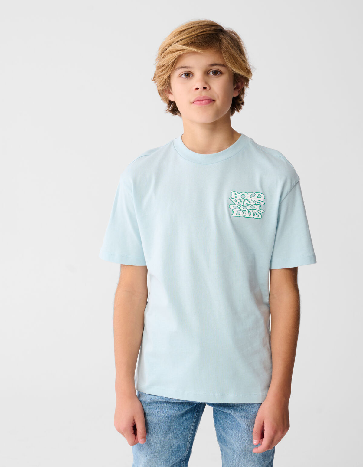 Bold Days Artwork T-Shirt Hellblau SHOEBY BOYS