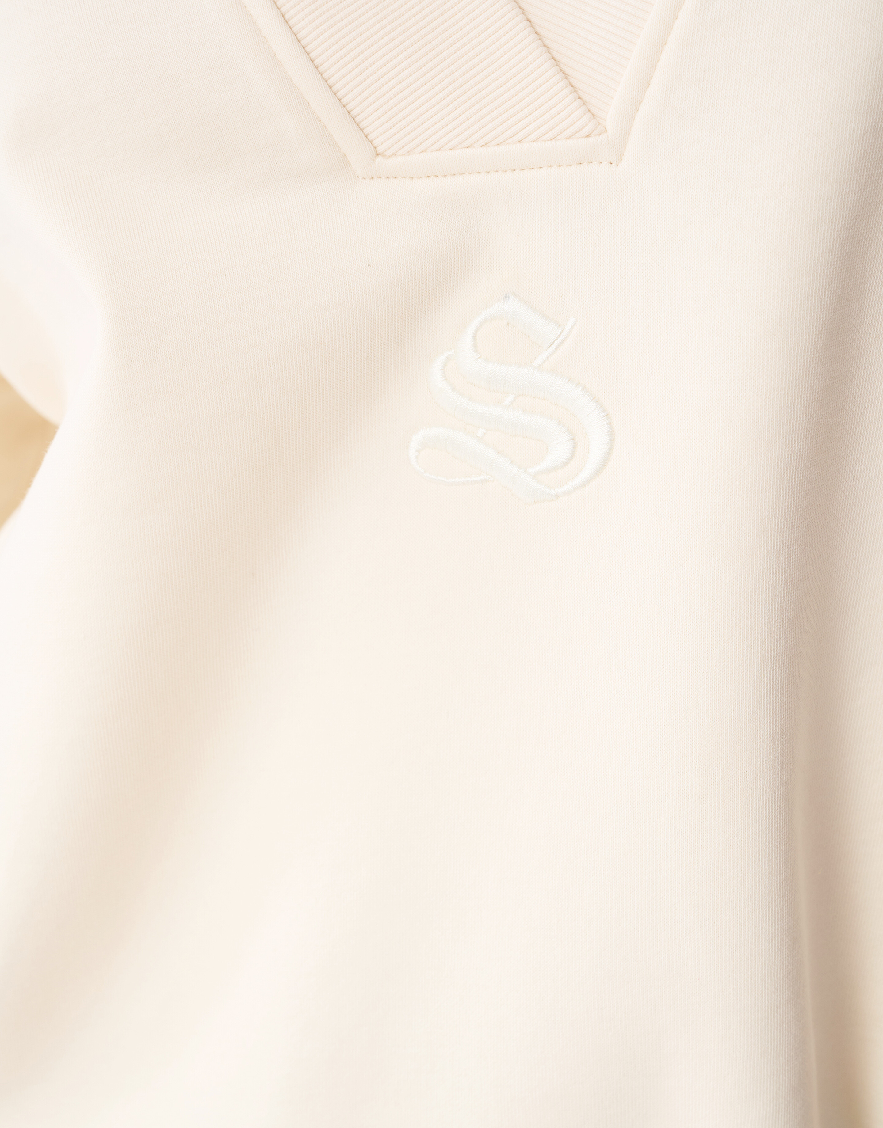 Varsity Logo Pullover Off White SHOEBY WOMEN