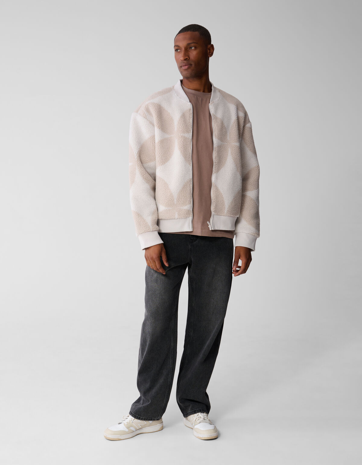 Baggy Fit Jeans Dunkelgrau L33 SHOEBY MEN