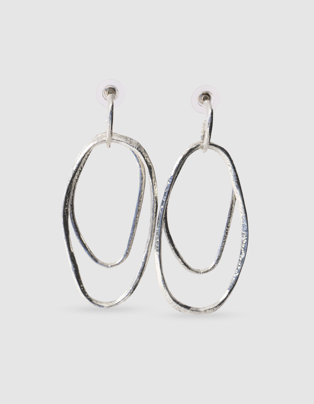 Ovale Ohrringe Silber SHOEBY ACCESSOIRES