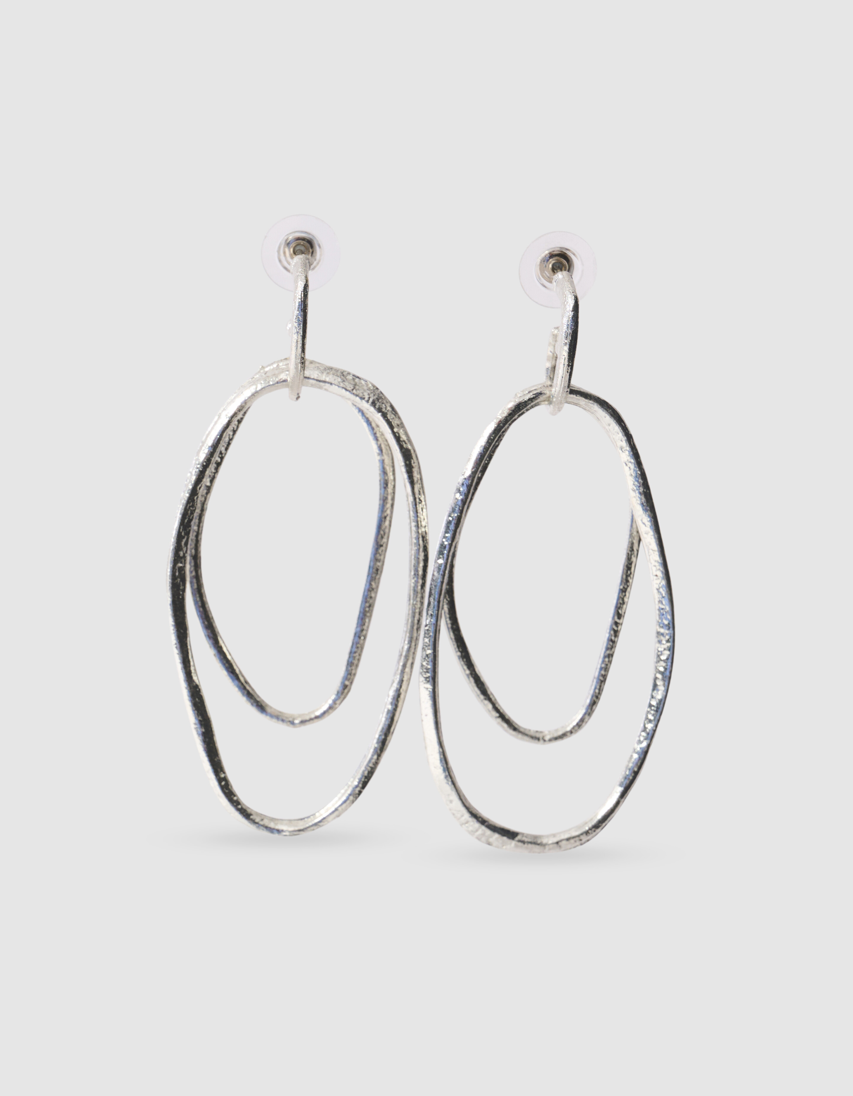 Ovale Ohrringe Silber SHOEBY ACCESSOIRES