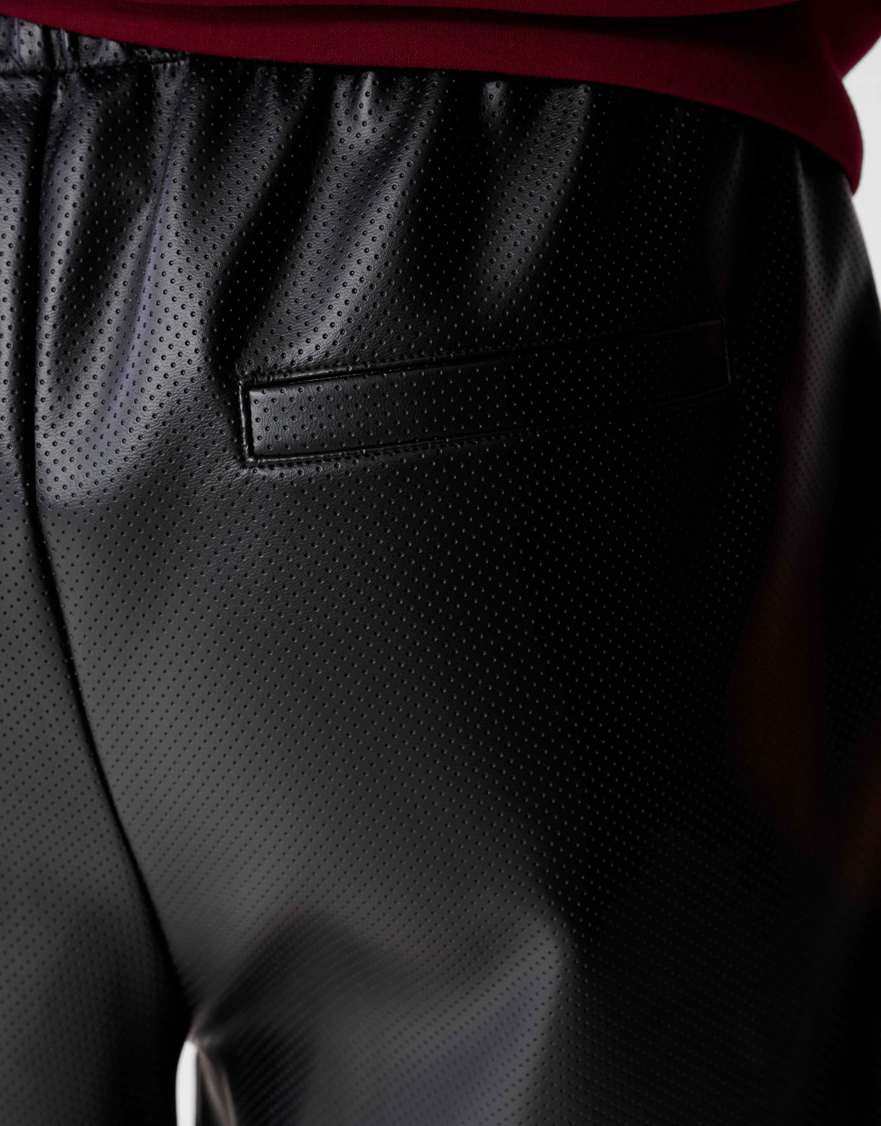 Relaxed Fit Vegane Leder Shorts Schwarz SHOEBY WOMEN